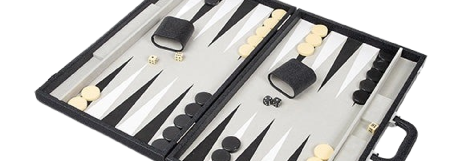 Onyx Backgammon Set | The Game Collection, Black - 21 Inch x 12.5 Inch x 2.5 Inch