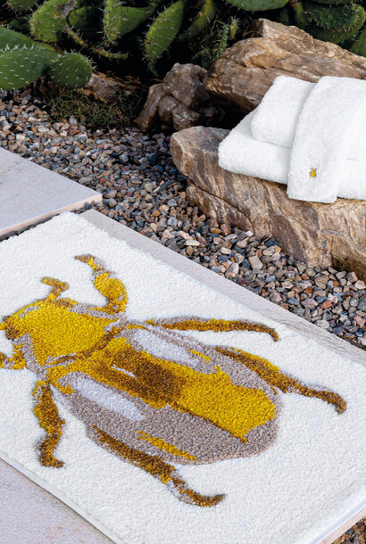 Beatle Bath Rugs | The Opulent Collection, Gold Multi -