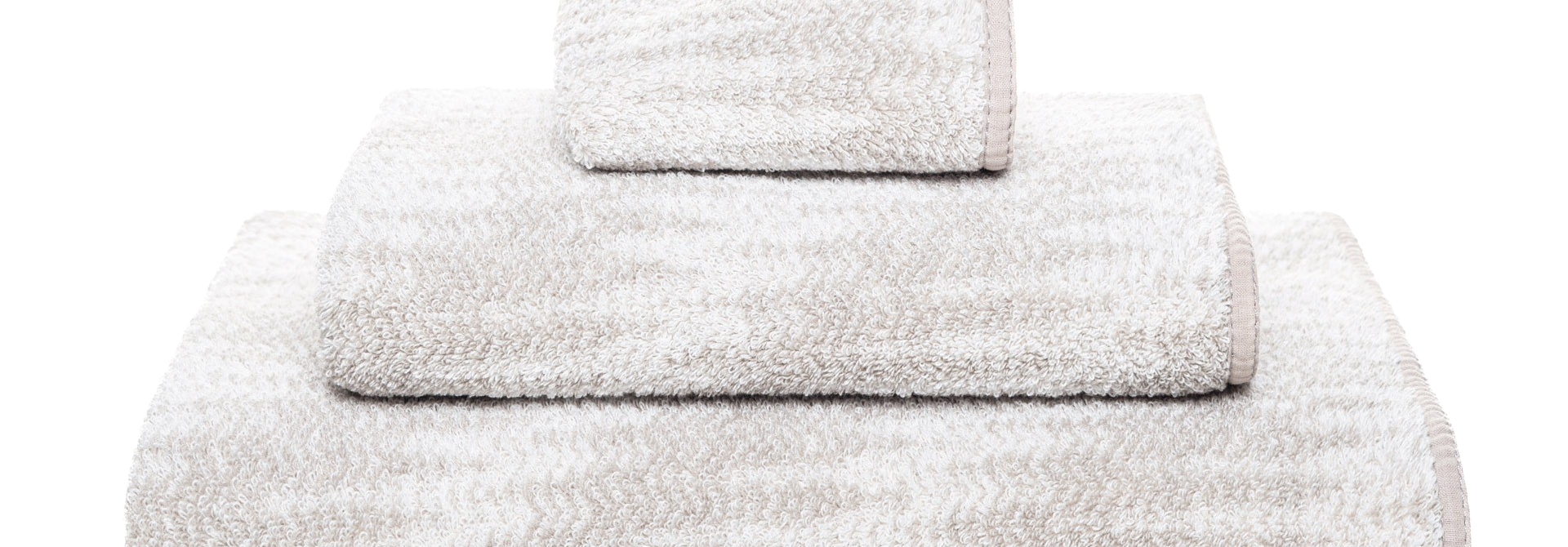 Bilbao Towels | The Bath Fashion Collection, White & Fog -