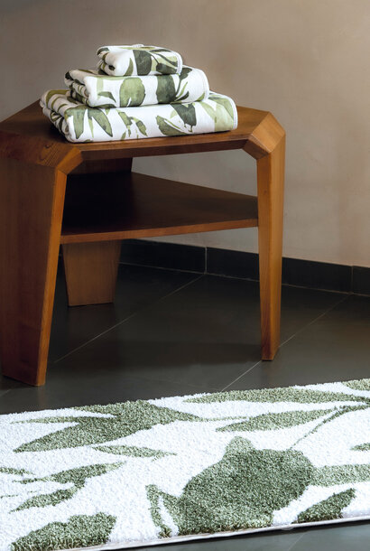 Olive Bath Rugs | The Bath Fashion Collection, Green -