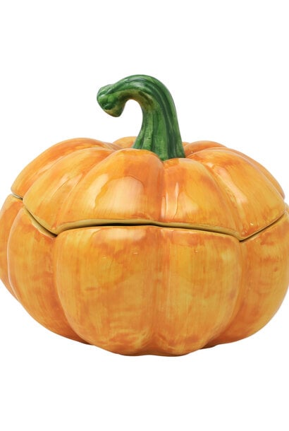 Pumpkins | The Figural Servware Collection Covered Pumpkin - 15.75 Inch x 13 Inch x 7.5 Inch ***RETIRED
