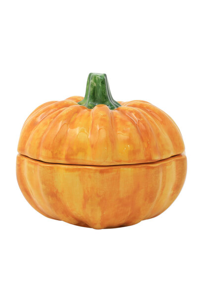 Pumpkins | The Figural Servware Collection Covered Pumpkin - 5.25 Inch x 5.25 Inch x 4.5 Inch***RETIRED