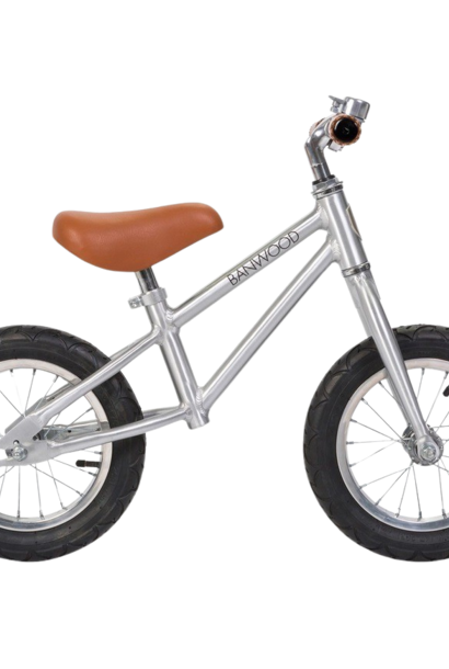 First Go Bike | The Kids Collection, Chrome - 25.6 Inch x 7.9 Inch x 16.1 Inch
