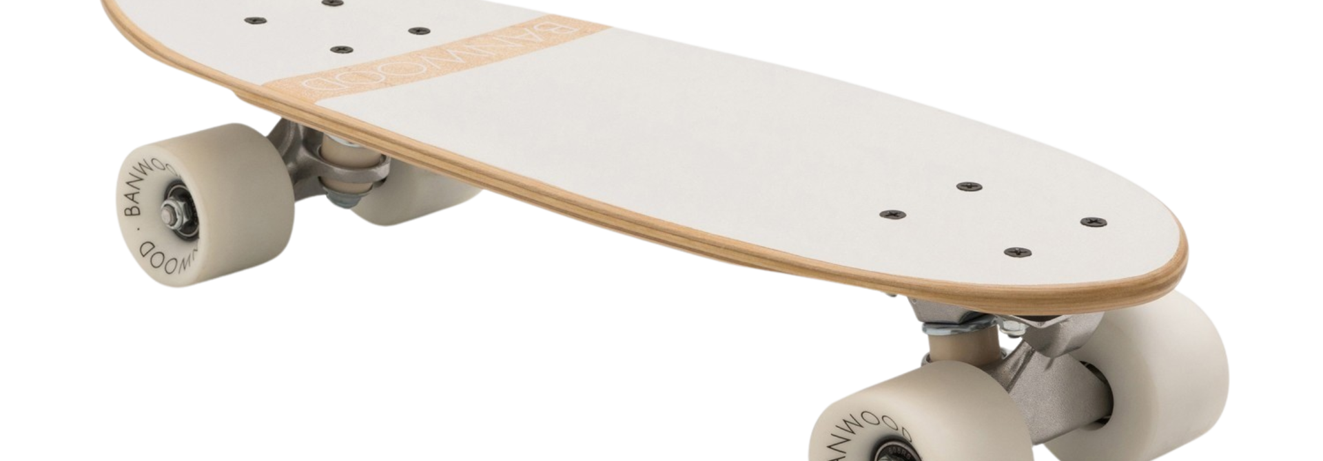 Skateboard | The Kids Collection, White - 21.3 Inch x 6.9 Inch x 4.5 Inch