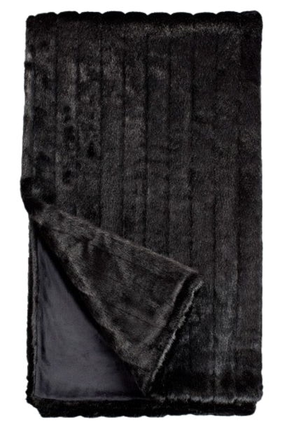 Black Mink | The Signature Fur Throw Collection - 60 Inch x 72 Inch
