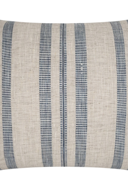 Double Issue | The Toss Pillow Collection, Indigo - 22 Inch x 22 Inch