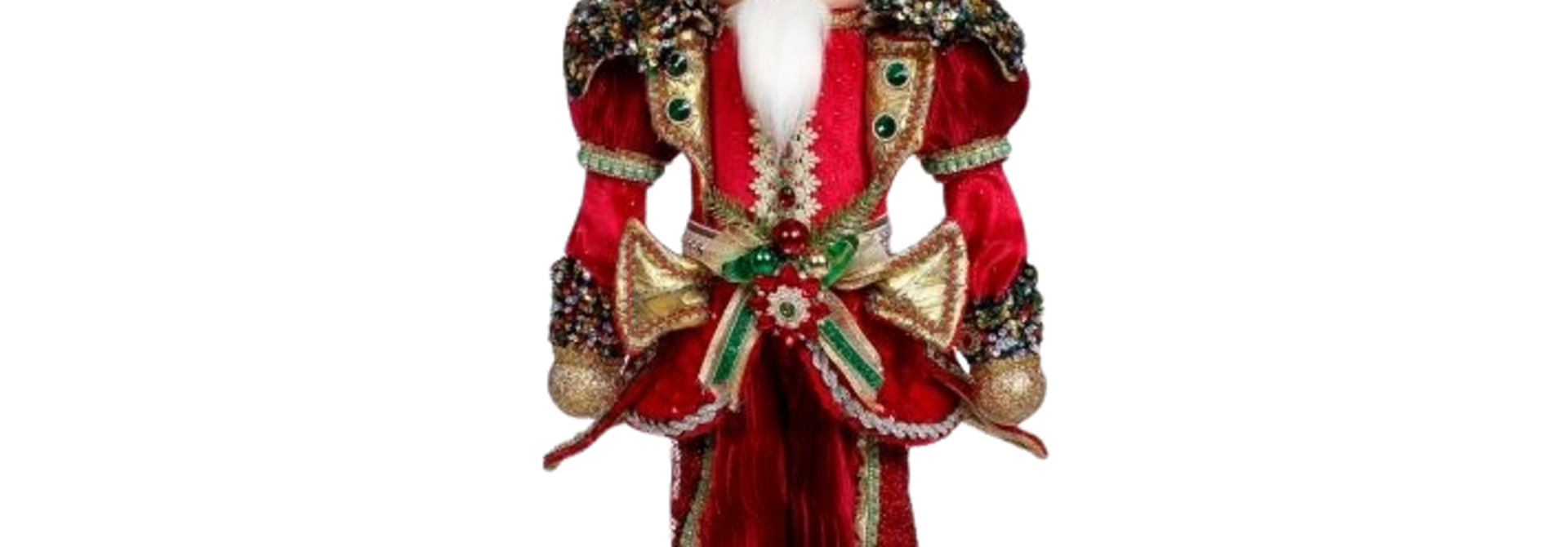Deck the Halls | The Mark Roberts Limited Edition Nutcracker Collection, Red Multi - 12 Inch x 7 Inch x 32 Inch