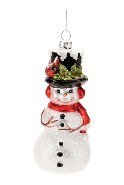 Frosty's Friend | The Holiday Ornament Collection, White - XX Inch x XX Inch x 6.5 Inch