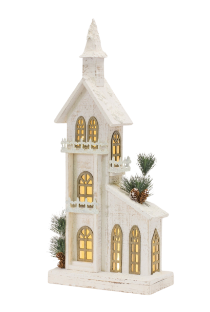4 Oak Lane | The Holiday Village Collection, White - 11 Inch x XX Inch x 27 Inch