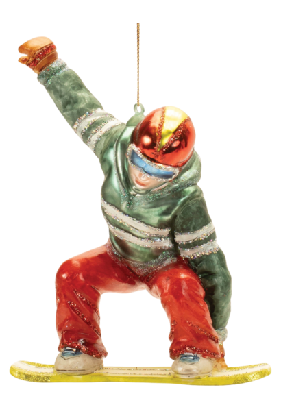 Snowboarder | The Holiday Ornament Collection, Multi - XX Inch x XX Inch x 6 Inch