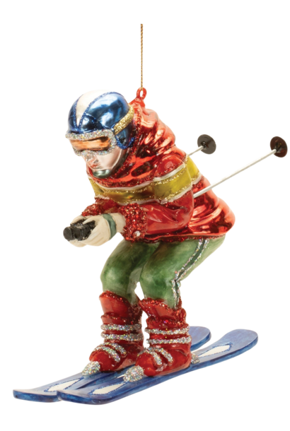 Skier | The Holiday Ornament Collection, Multi - XX Inch x XX Inch x 5 Inch