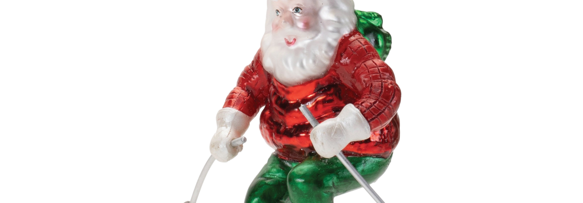 Santa on Skis | The Holiday Ornament Collection, XX Inch x XX Inch x 4.5 Inch