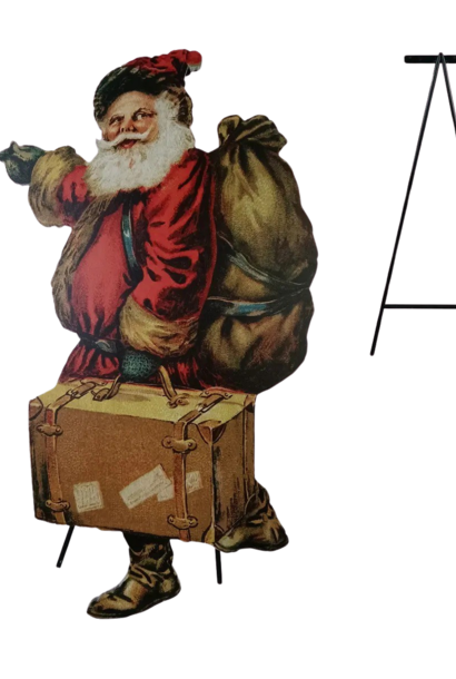 Traveling Santa | The Holiday Santa Collection, Multi - 23.5 Inch x 42 Inch