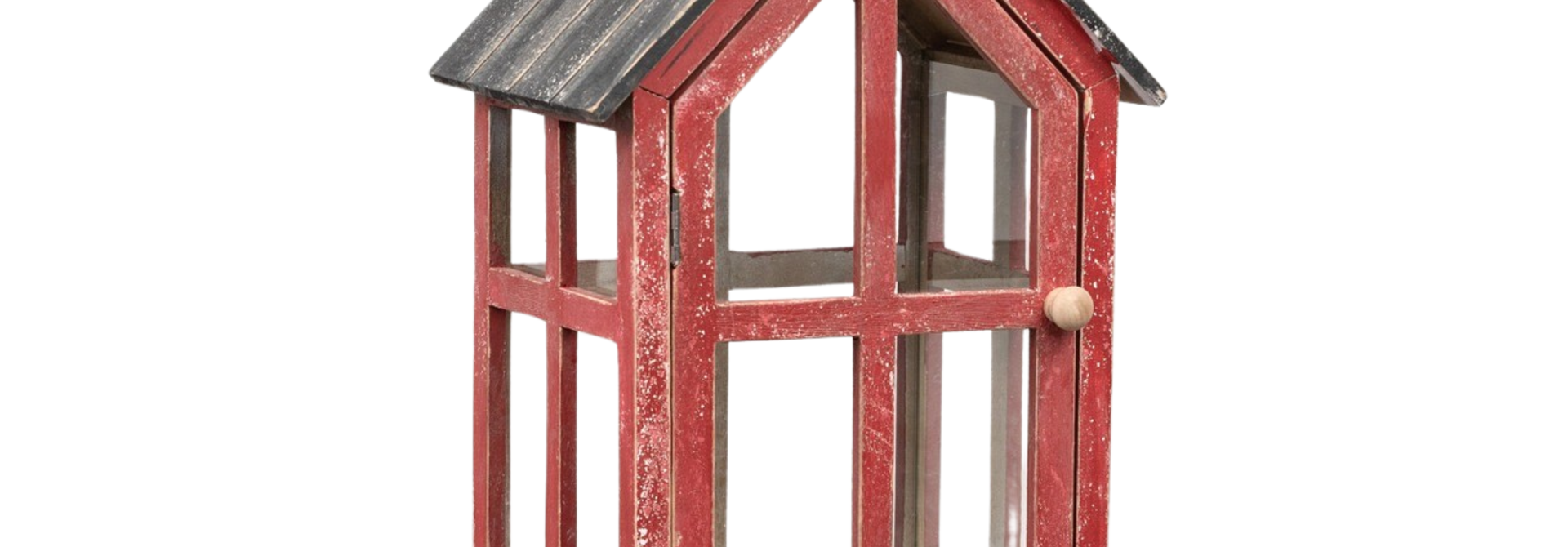 Architectural Keepsake | The Terrarium Collection, Red - 12.25 Inch x 9.5 Inch x 28 Inch