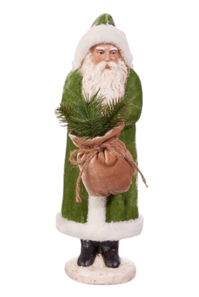 Belsnickle | The Santa Collection, Green - 5.5 Inch x 5.5 Inch x 17.25 Inch