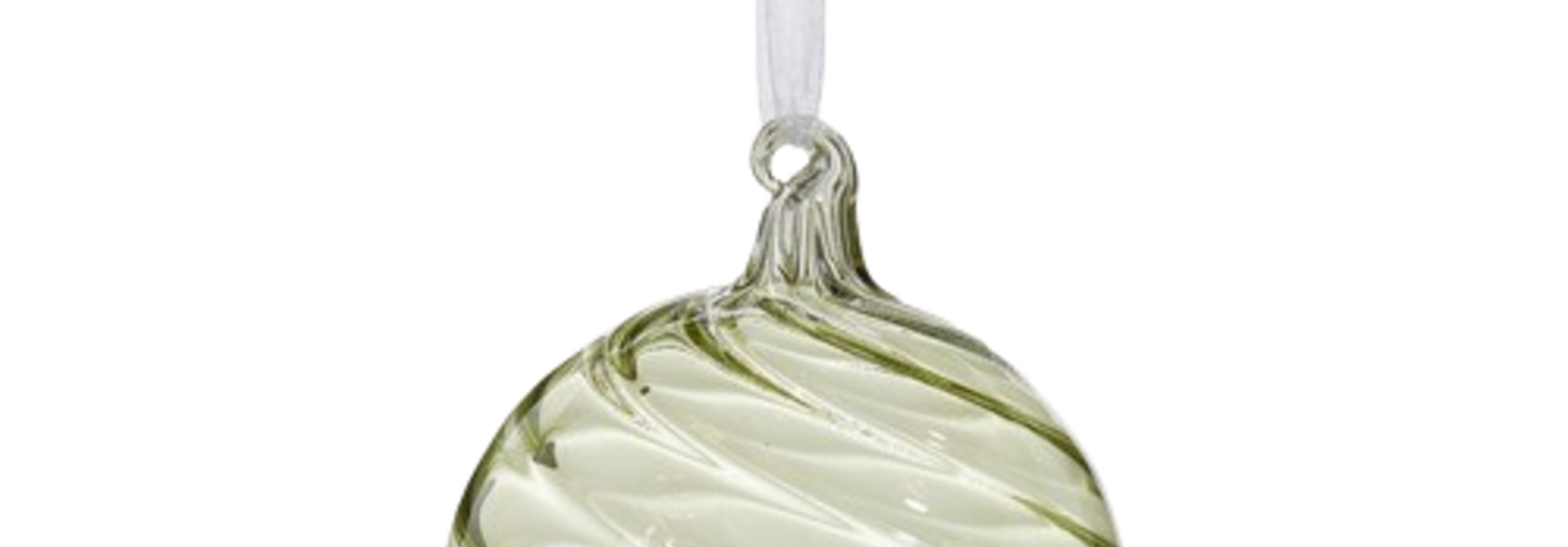 The Spiral Effect | The Holiday Ornament Collection, Green - 4 Inch x 4 Inch x 4 Inch