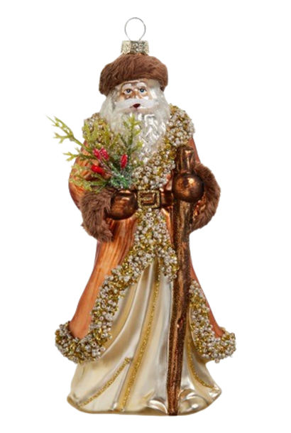 Babbo Natale | The Holiday Ornament Collection, Copper - 4 Inch x 3.75 Inch x 8 Inch