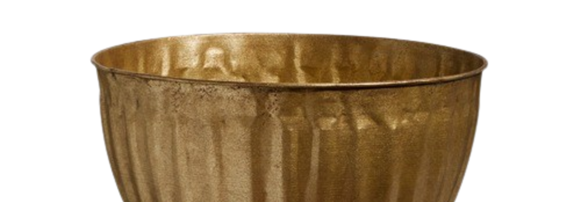 Pedestal Bowl | The Accessory Collection, Antique Gold - 9.5 Inch x 9.5 Inch x 7 Inch