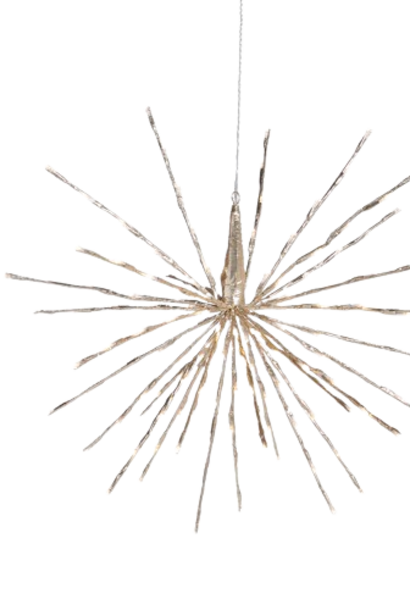 Starburst No II | The Holiday Light Collection, Champagne - 23 Inch x 23 Inch x 23 Inch