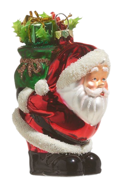 Christmas Surprise | The Holiday Ornament Collection, Red & Green - 4.25 Inch x 2.25 Inch x 5 Inch