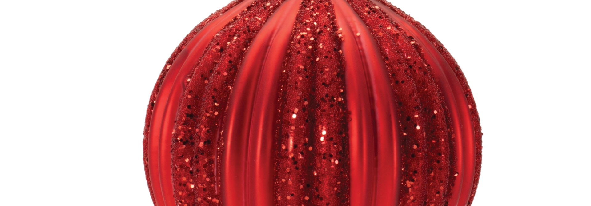 Circus Stripe | The Holiday Ornament Collection, Red - 4 Inch x 4 Inch x 4 Inch