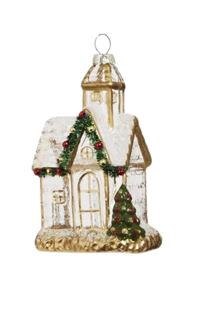 Chappel | The Holiday Ornament Collection, Glass - 2.5 Inch x 2 Inch x 4.5 Inch