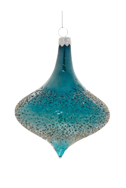 Ice Drops | The Holiday Ornament Collection, Blue Drop - 6 Inch