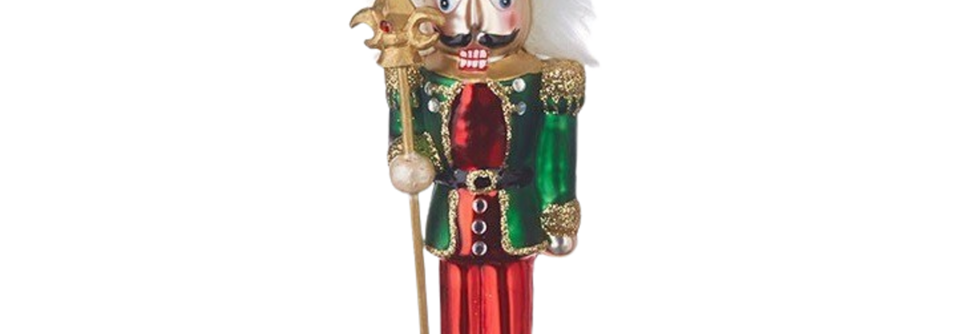 Ludwig Nutcracker | The Holiday Ornament Collection, Green - 2 Inch x 1.5 Inch x 6.5 Inch