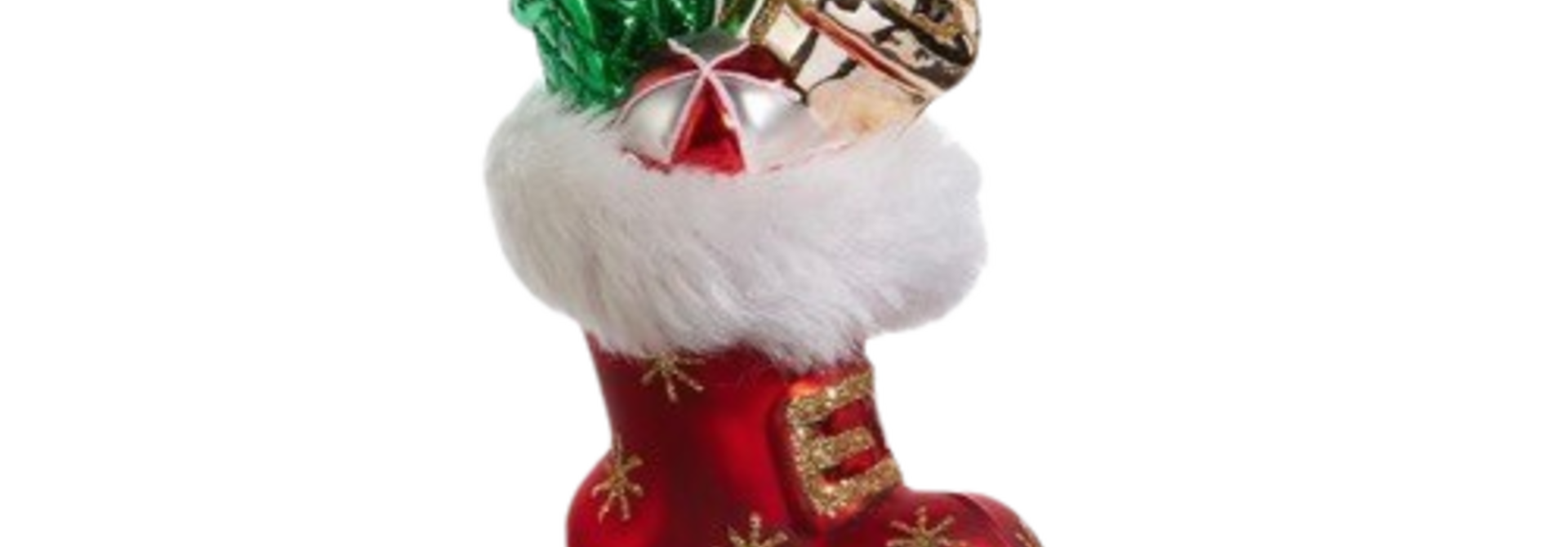 Santa's Boot | The Holiday Ornament Collection, Red - 3.5 Inch x 2.5 Inch x 4.5 Inch