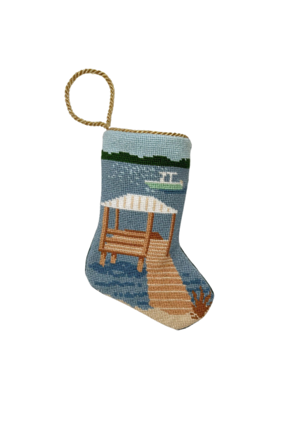 Boat on the Bay | The Bauble Stocking Collection - 4.25 Inch x 6 Inch