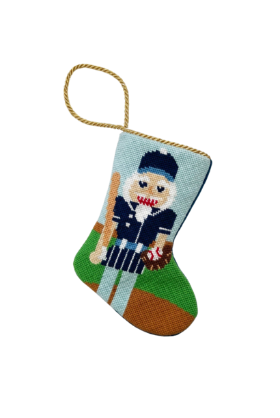 Festive Fastball Nutcracker | The Bauble Stocking Collection - 4.25 Inch x 6 Inch