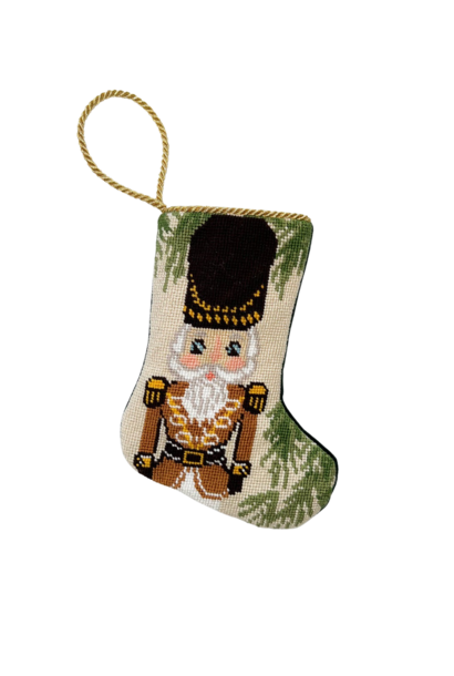 Nutcracker in Gold | The Bauble Stocking Collection - 4.25 Inch x 6 Inch