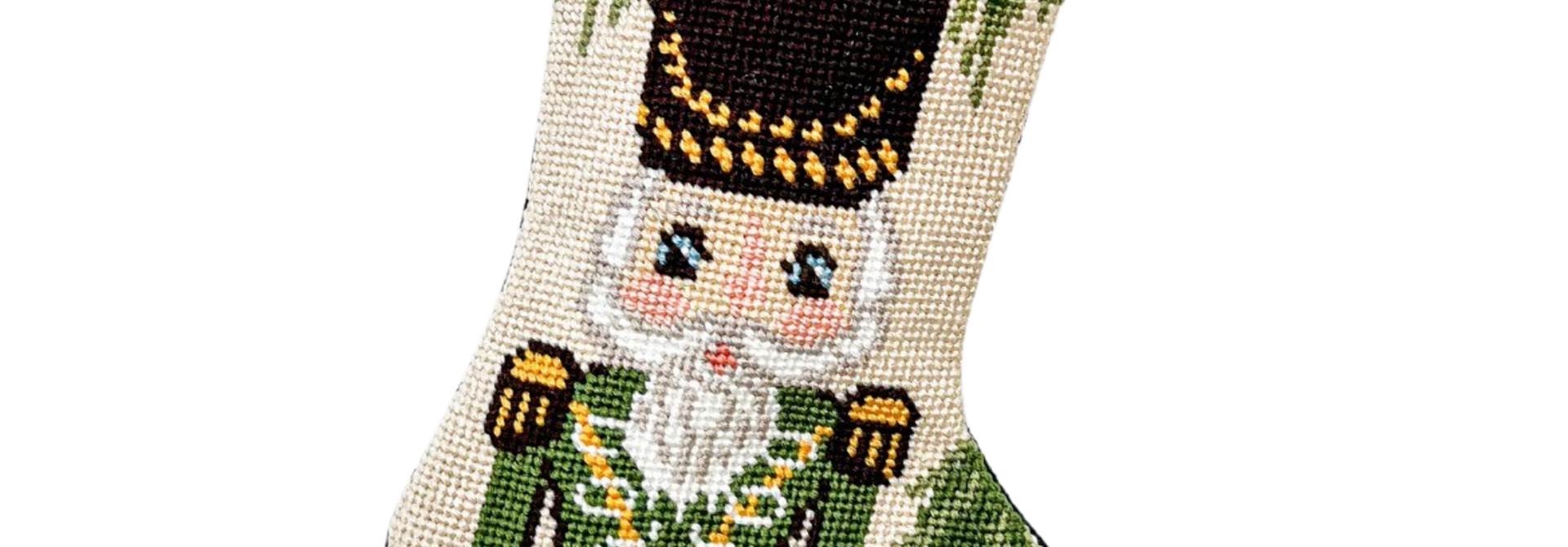 Nutcracker in Green | The Bauble Stocking Collection - 4.25 Inch x 6 Inch