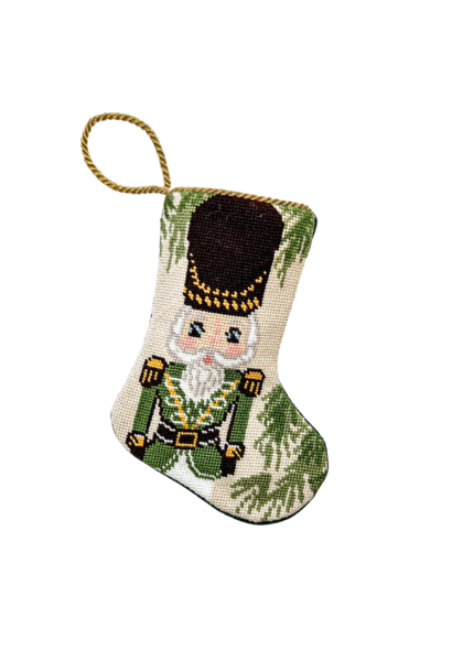 Nutcracker in Green | The Bauble Stocking Collection - 4.25 Inch x 6 Inch