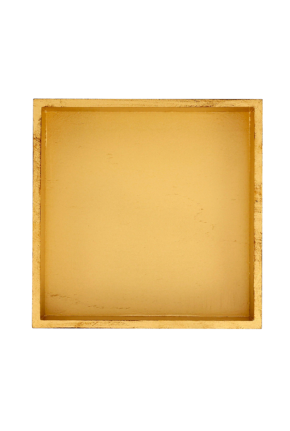 Florentine | The Wooden Dinner Napkin Holder Collection, Gold - 8.5 Inch x 8.5 Inch x 2 Inch