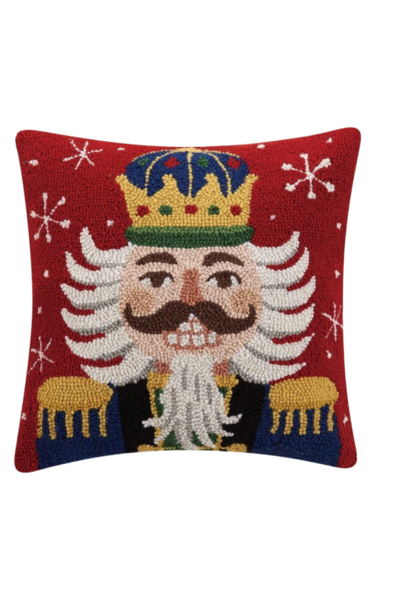 Christmas Nutcracker  | The Holiday Pillow Collection, Multi - 16 Inch x 16 Inch