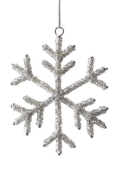 Jeweled Snowflake No. VI | The Holiday Ornament Collection - 4 Inch x 4.75 Inch x .25 Inch