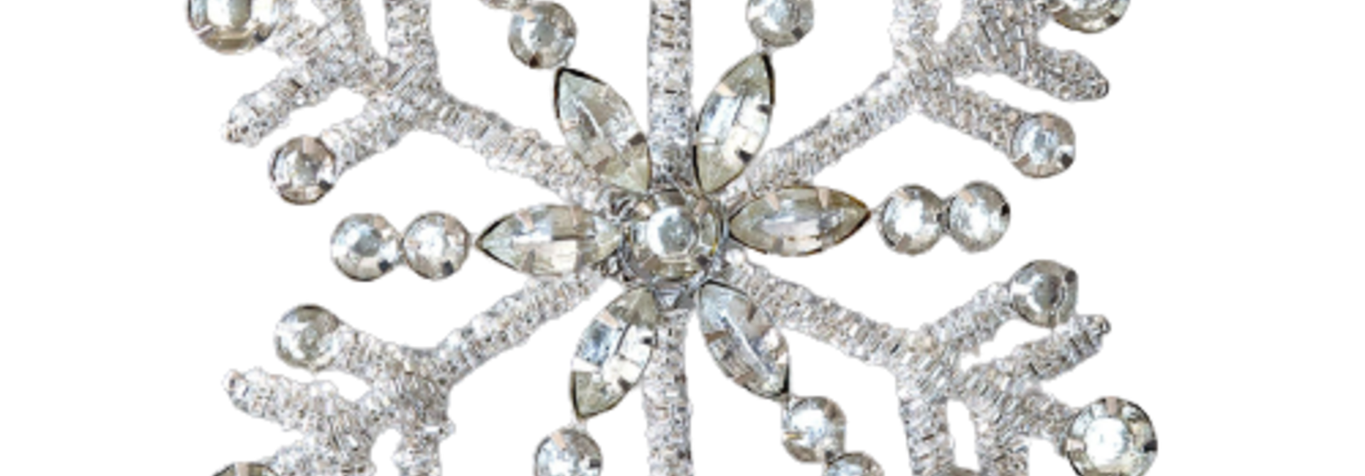 Jeweled Snowflake No. IV | The Holiday Ornament Collection - 6 Inch