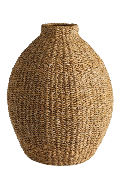 Seagrass Teardrop | The Vase Collection, Natural - 16 Inch x 16 Inch x 20 Inch