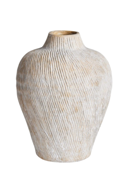 Kassidi | The Vase Collection, Sand - 7.5 Inch x 7.5 Inch x 10 Inch