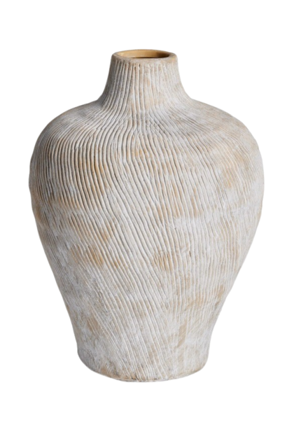 Kassidi | The Vase Collection, Sand - 8.5 Inch x 8.5 Inch x 12 Inch