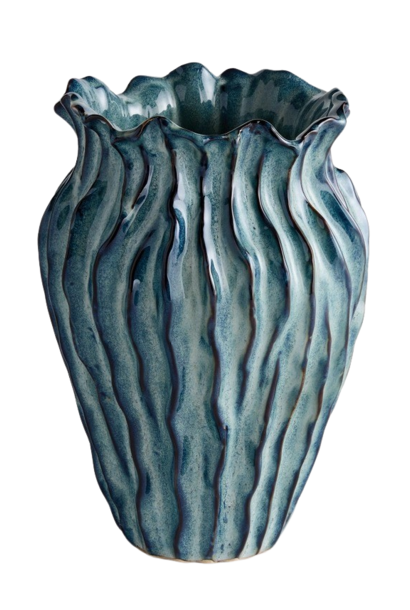 Esmeralda | The Vase Collection, Blue - 7 Inch x 7 Inch x 10 Inch