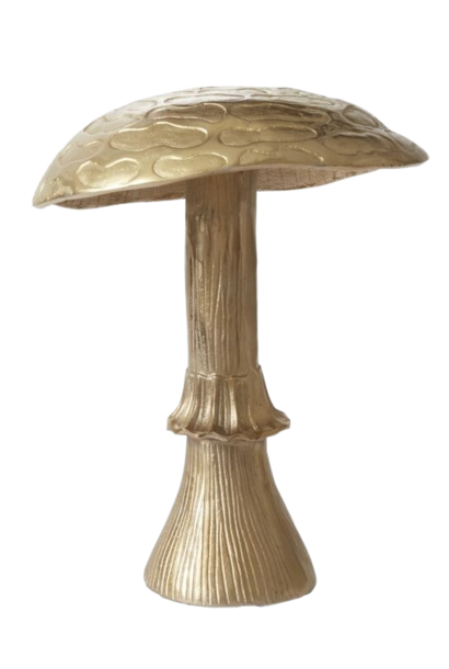 Enchanting Mushroom | The Fall Accessory Collection, Antique Brass - 17 Inch x 17 Inch x 21 Inch