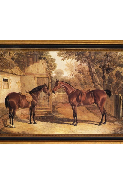 Saddled Horses | The Decorative Tray Collection, Multi - 14 Inch x 8.5 Inch x 1.625 Inch