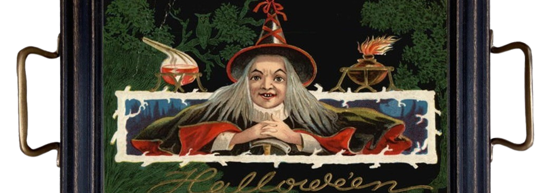 Halloween Witch | The Decorative Tray Collection, Multi - 14 Inch x 8.5 Inch x 1.625 Inch