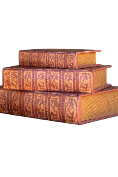 Raphael | The Decorative Book Collection, Marbleized Brown - 12 Inch x 8.5 Inch x 3 Inch