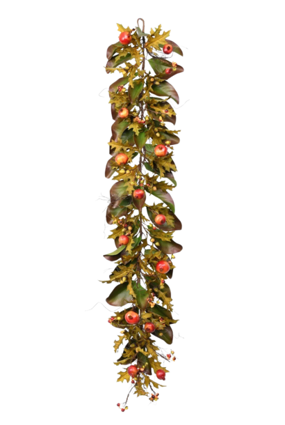 Pomegranate & Oak | The Garland Collection, Multi - 60 Inch x 14 Inch x 7 Inch