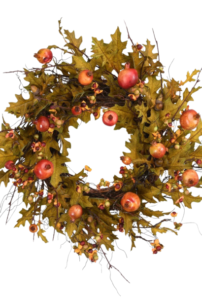 Pomegranate & Oak | The Wreath Collection, Multi - 23 Inch x 23 Inch x 6 Inch