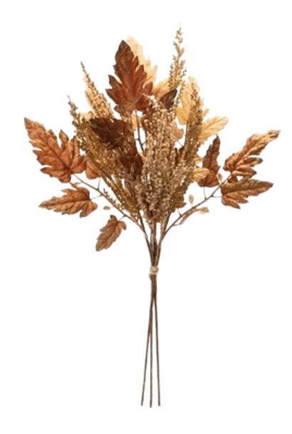 Leaf & Berry Bundle | The Floral Collection, Golden - 10 Inch x 10 Inch x 20 Inch