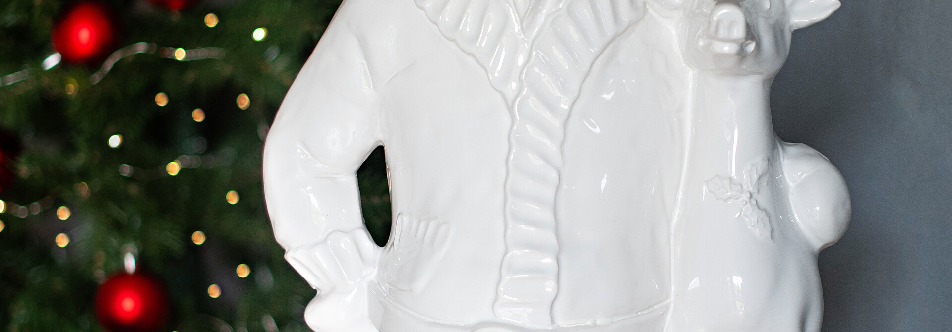 Pietra Natale | The Santa Collection, White - 11.5 Inch x 10.5 Inch x 12.5 Inch